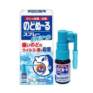 【日本代購】小林製藥Nodonuru 喉嚨殺菌消炎噴劑 EX COOL清涼型 15mL