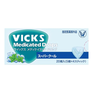 【日貨代購】日本大正製藥vicks潤喉糖 超清涼薄荷口味