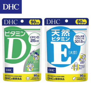 【日本代購】DHC 維他命D+維他命E 90日份